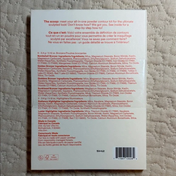 Ulta Beauty Contour Kit - White, Brown, Cream Accents - Picture 2 of 2